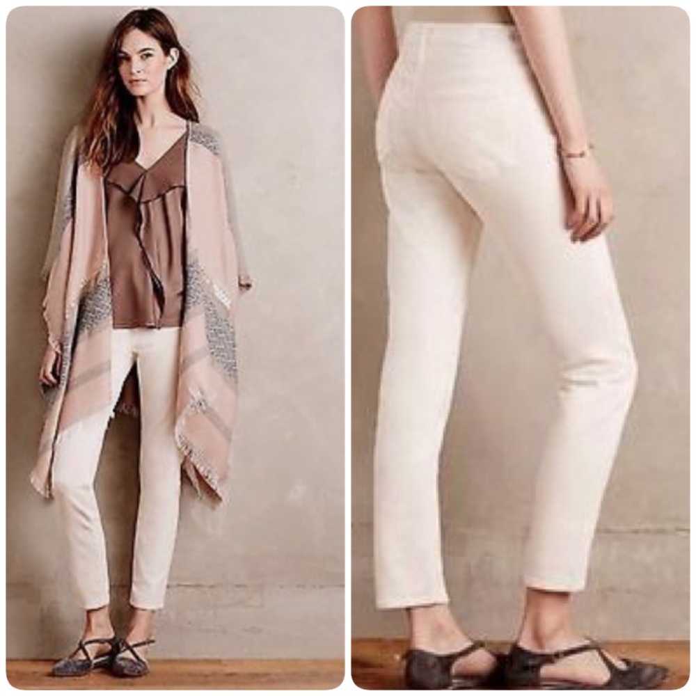 Anthropologie AG The Stevie Ankle Cords Ivory